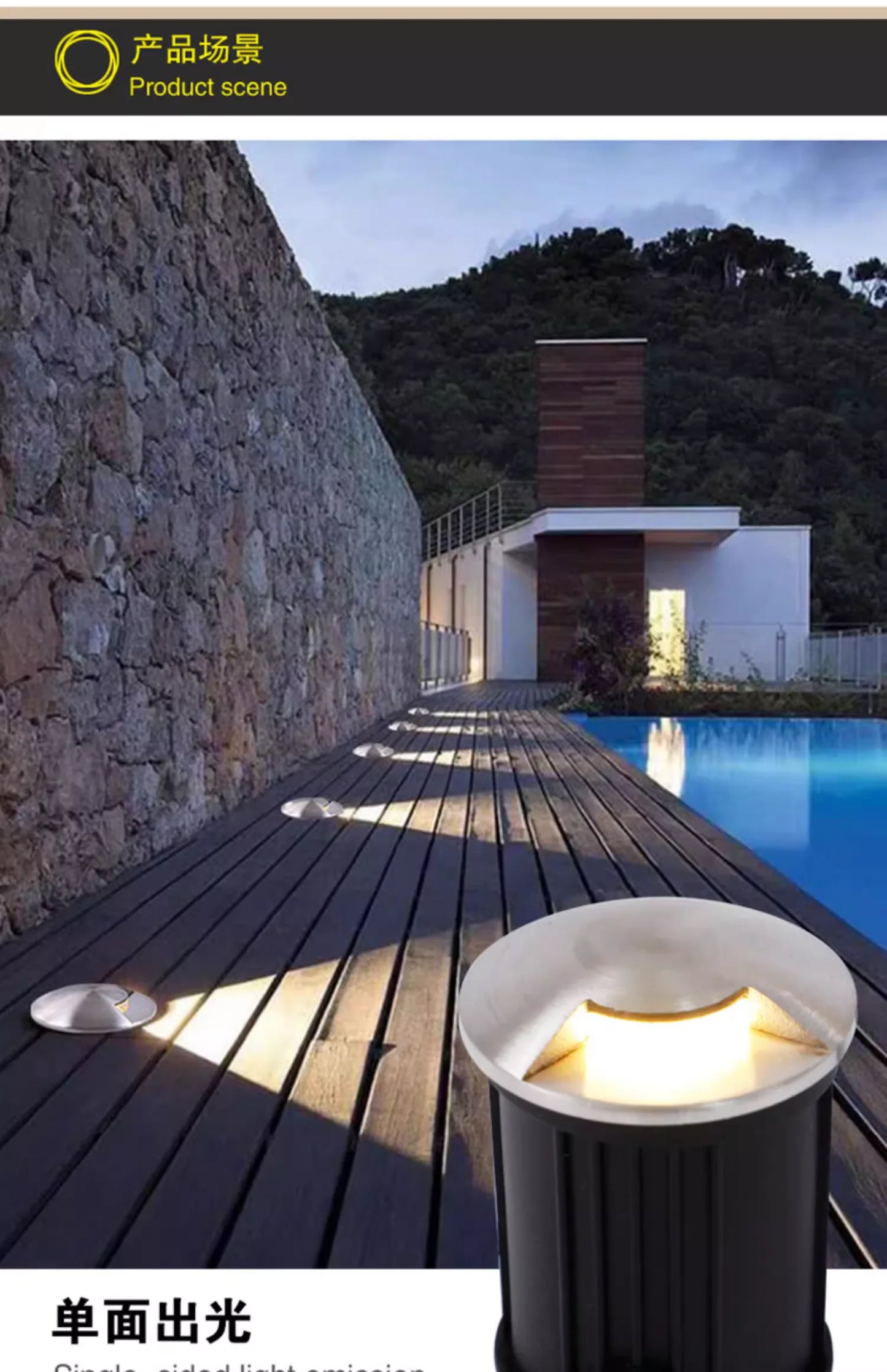 LED Pool Underwater Light — IP68 Waterproof Spotlight for Swimming Pools, Stairs & Garden Decks