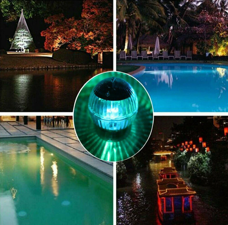 Solar Floating Pool LED Light - RGB Color Changing