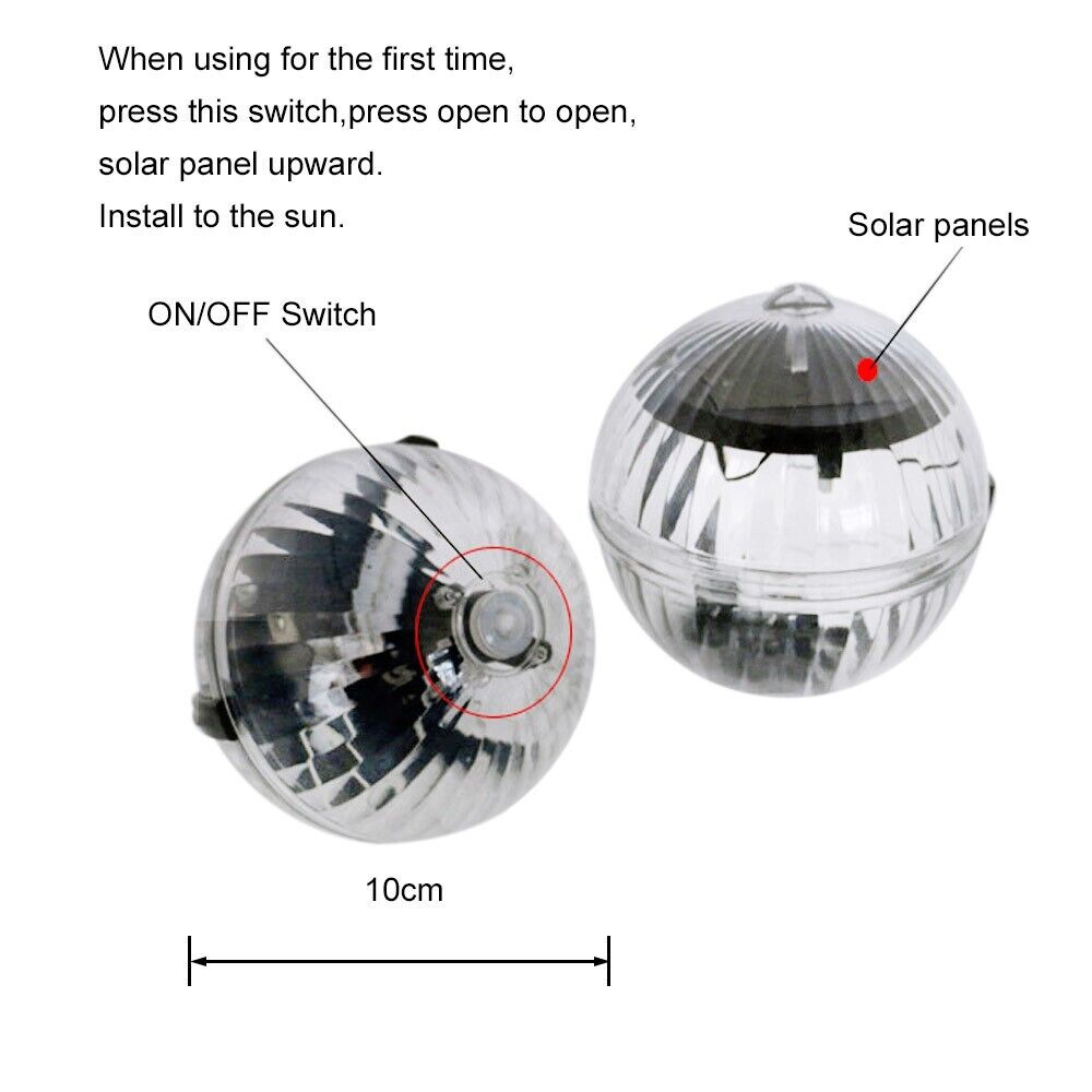 Solar Floating Pool LED Light - RGB Color Changing
