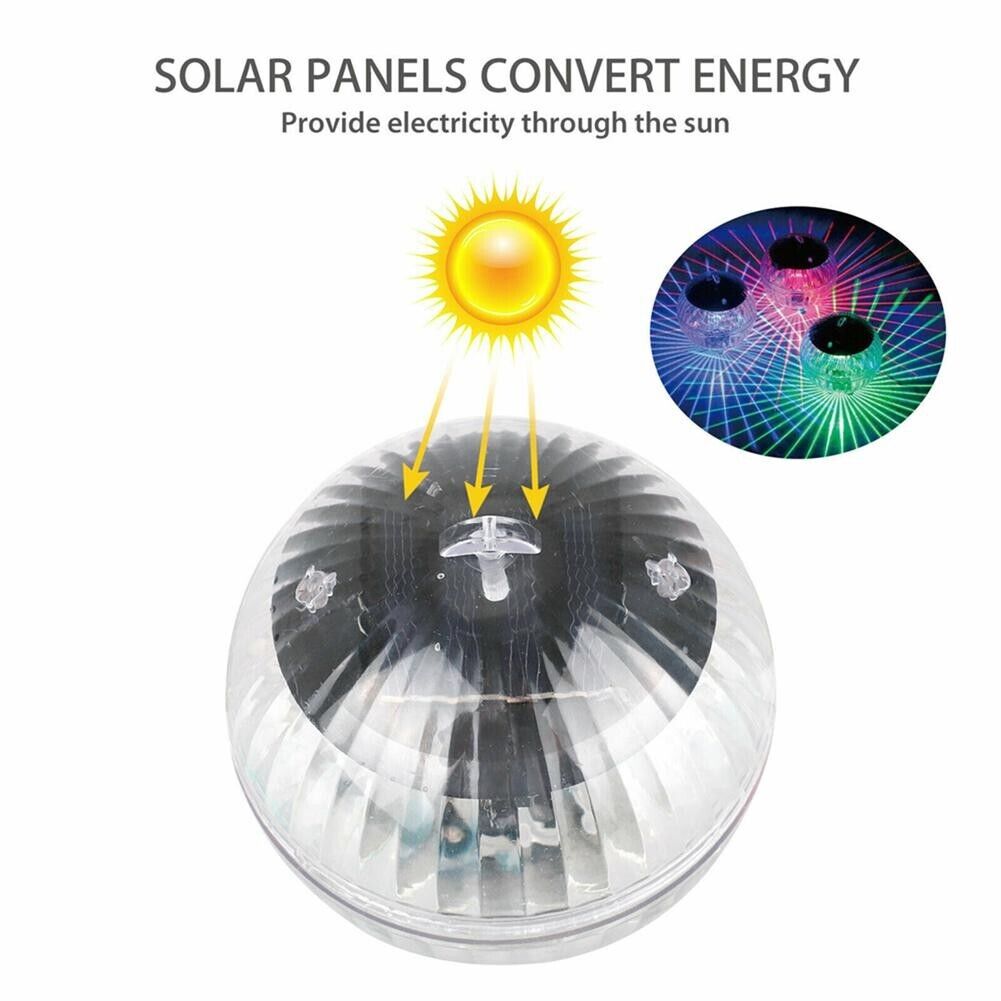 Solar Floating Pool LED Light - RGB Color Changing