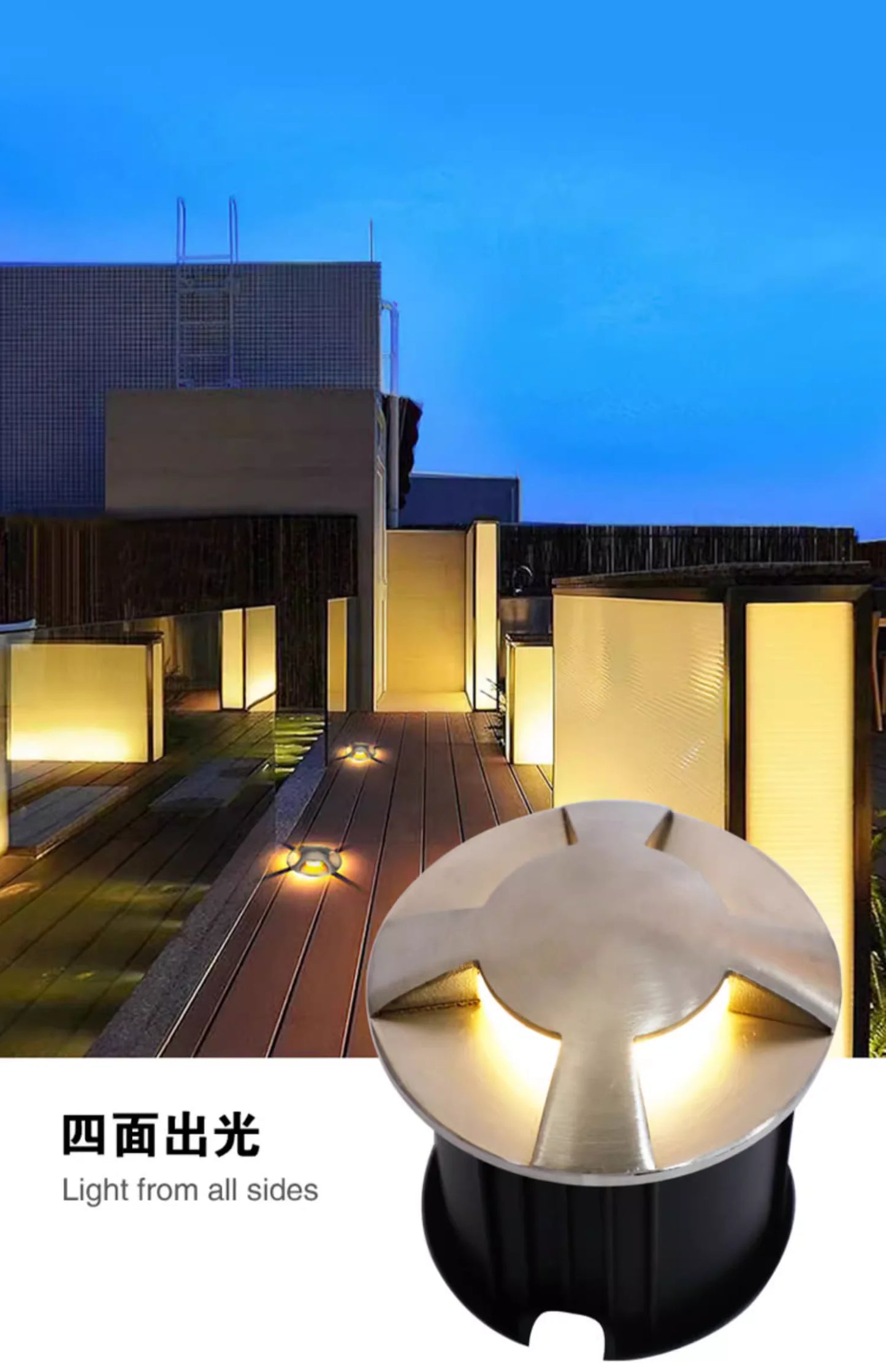 LED Pool Underwater Light — IP68 Waterproof Spotlight for Swimming Pools, Stairs & Garden Decks