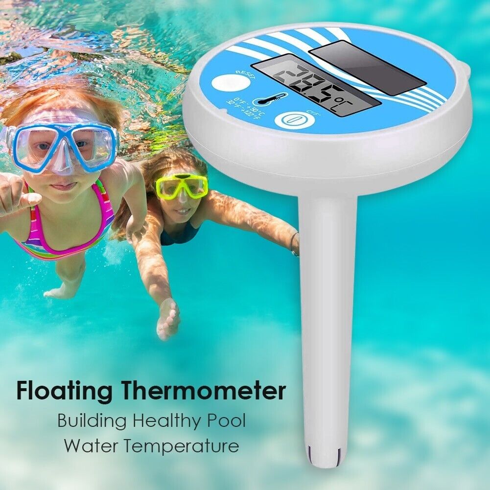 Digital Solar Pool Thermometer - Floating Waterproof for Pools & Spas