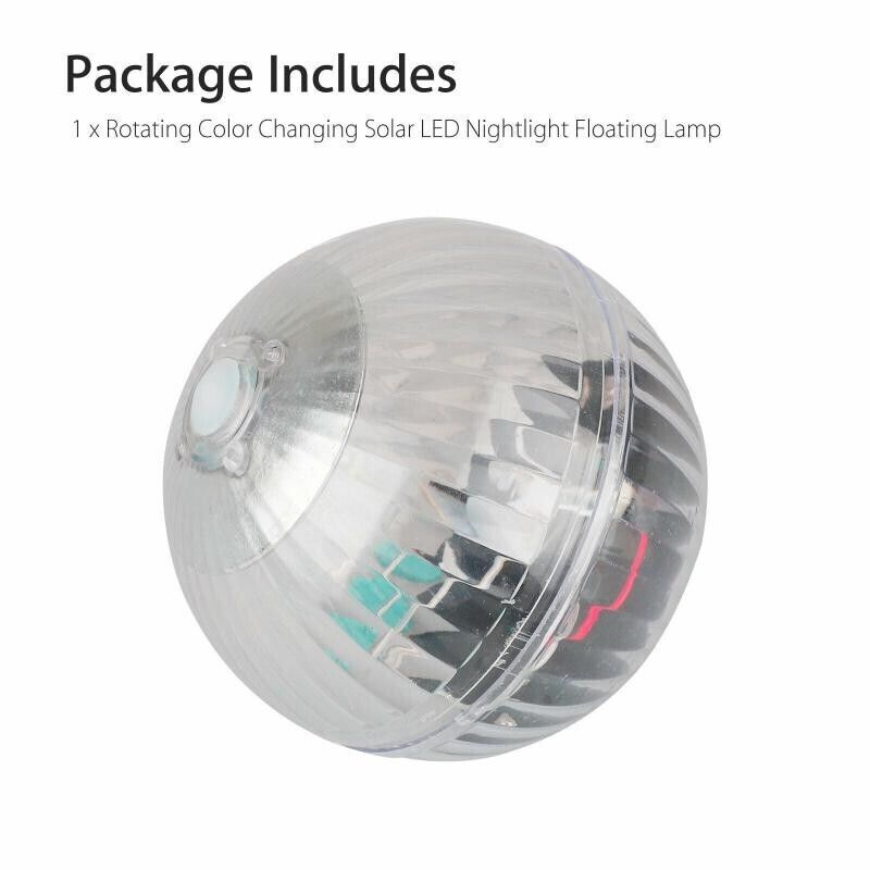 Solar Floating Pool LED Light - RGB Color Changing
